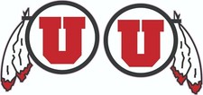 Ute Inspired Full Size Football Helmet Decals