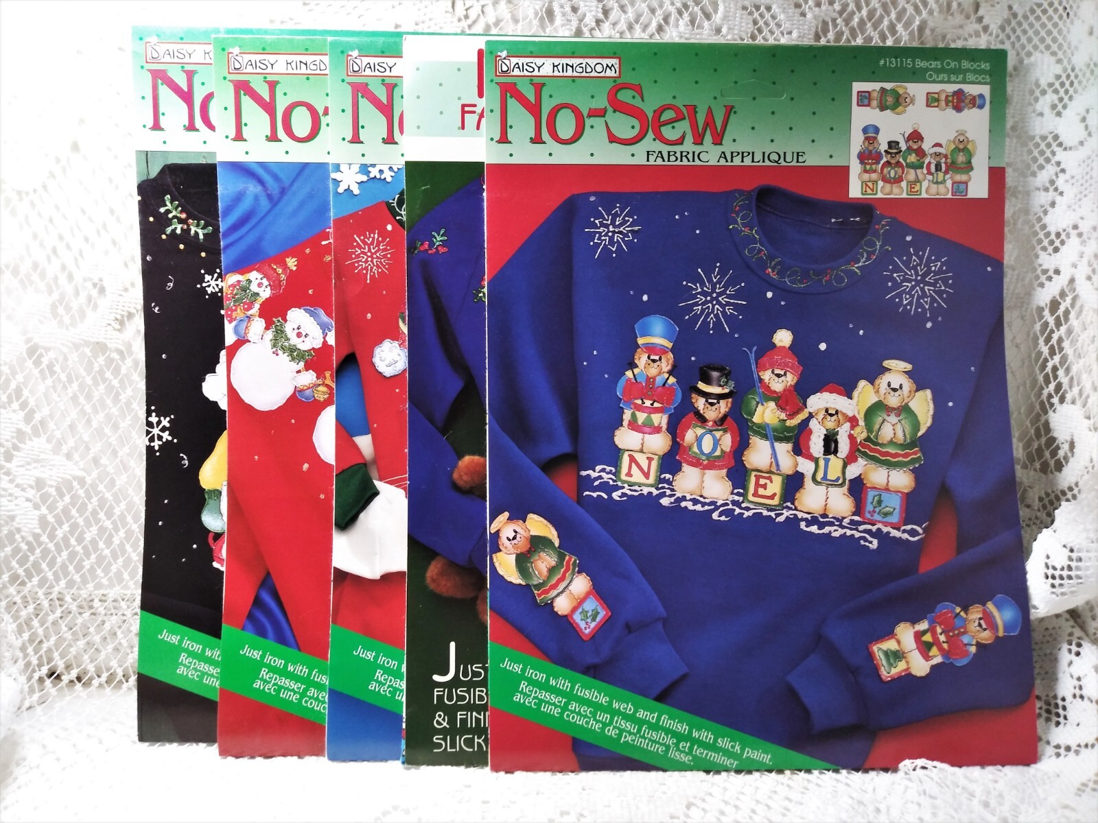 Vintage Daisy Kingdom NoSew Christmas Fabric Applique Sold