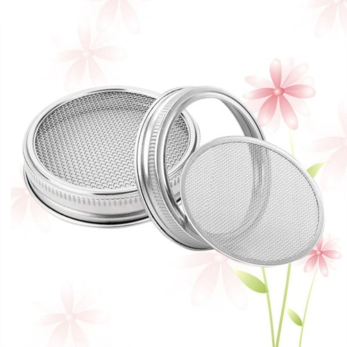 2 Pcs Food Grade Sprout Lid Canning Jar Lids Wide Mouth Sprouting Strainer - 第 11/12 張圖片