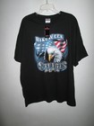 NOS Hanes STURGIS BIKE WEEK 2004 Motorcycle Rally T Shirt Black Eagle Flag XXL