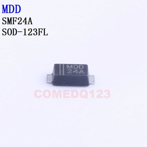 50PCSx SMF24A SOD-123FL MDD Diodes - TVS #D6 - Afbeelding 1 van 4