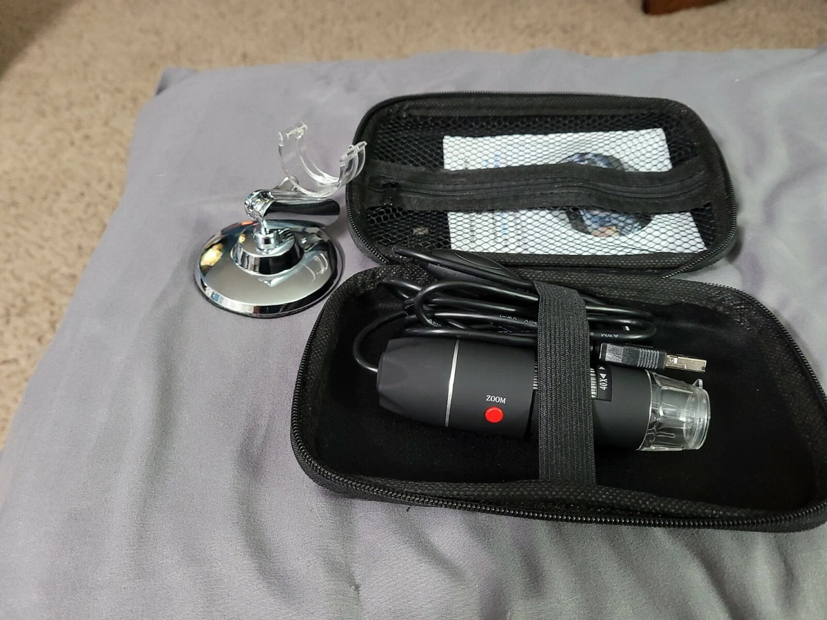 Bysameyee USB Digital Microscope 40X to 1000X, 8 LED Magnification Endoscop 望遠鏡、光学機器