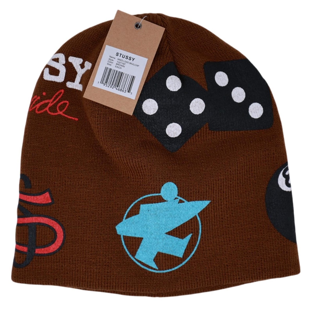 Stussy Mixed Logo Skullcap Brown | eBay