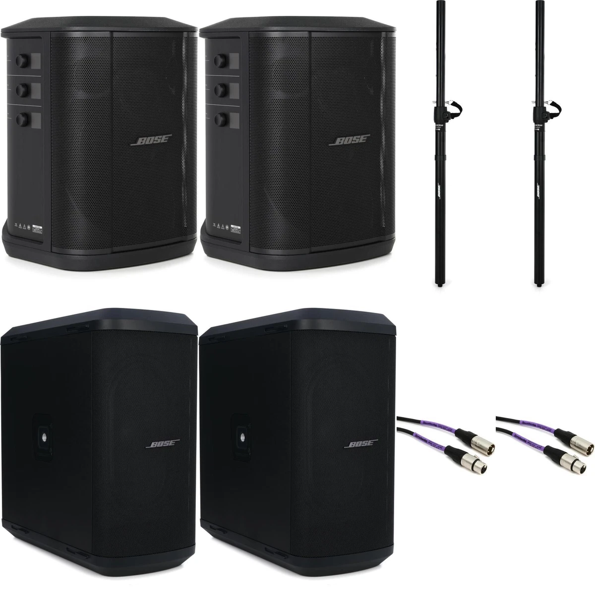 Bose S1 Pro+ Multi-position PA System Pair with Stands