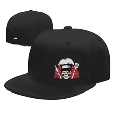 Snapback Hats for Men Flat Bill Black Mens Baseball Cap Brim Snap 2 Chef Themed