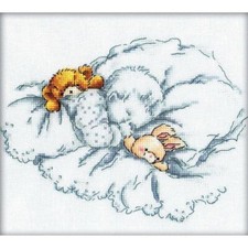 RTO Set punto croce "Baby sleeping" m159, motivo di conteggio, 20x18 cm