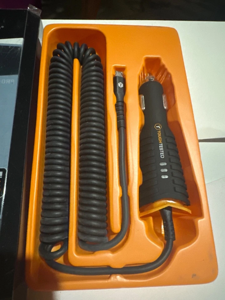 Tough Tested micro USB car charger with 12ft cord - Image 2 of 3