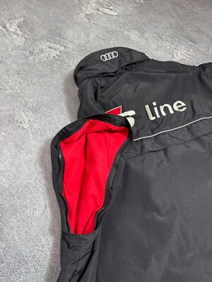 Audi Sports S-Line Men's Vintage Zip Vest F1 Racing Embroidered