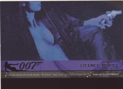 QUOTABLE JAMES BOND THEME SONG INSERT CARD T8