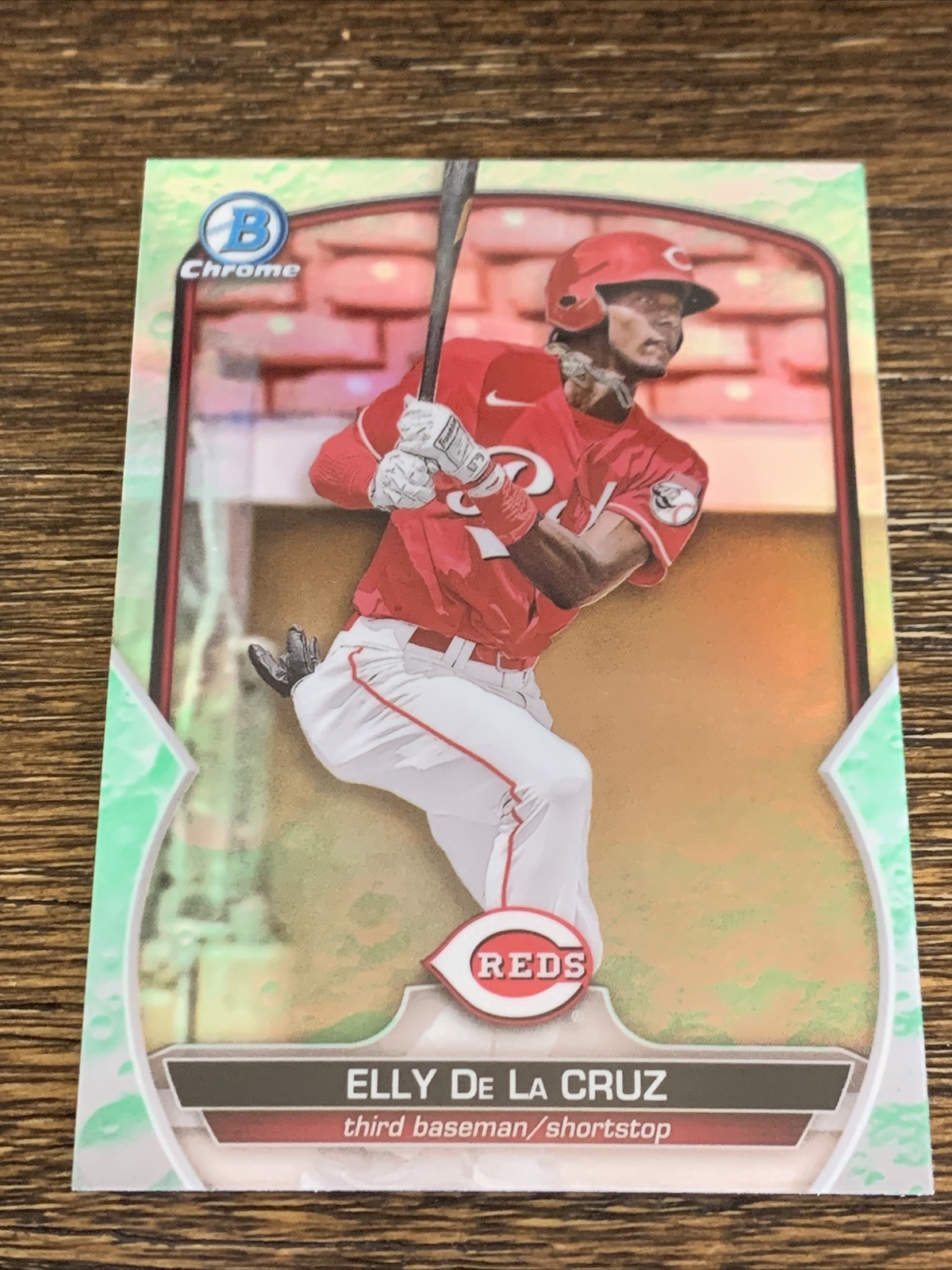 2023 Bowman Chrome Prospects Lunar Glow Refractor Elly De La Cruz BCP-65 MINT