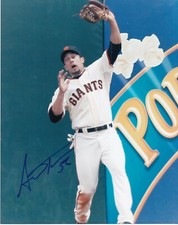 ANDRES TORRES   SAN FRANCISCO GIANTS  ACTION SIGNED 8x10