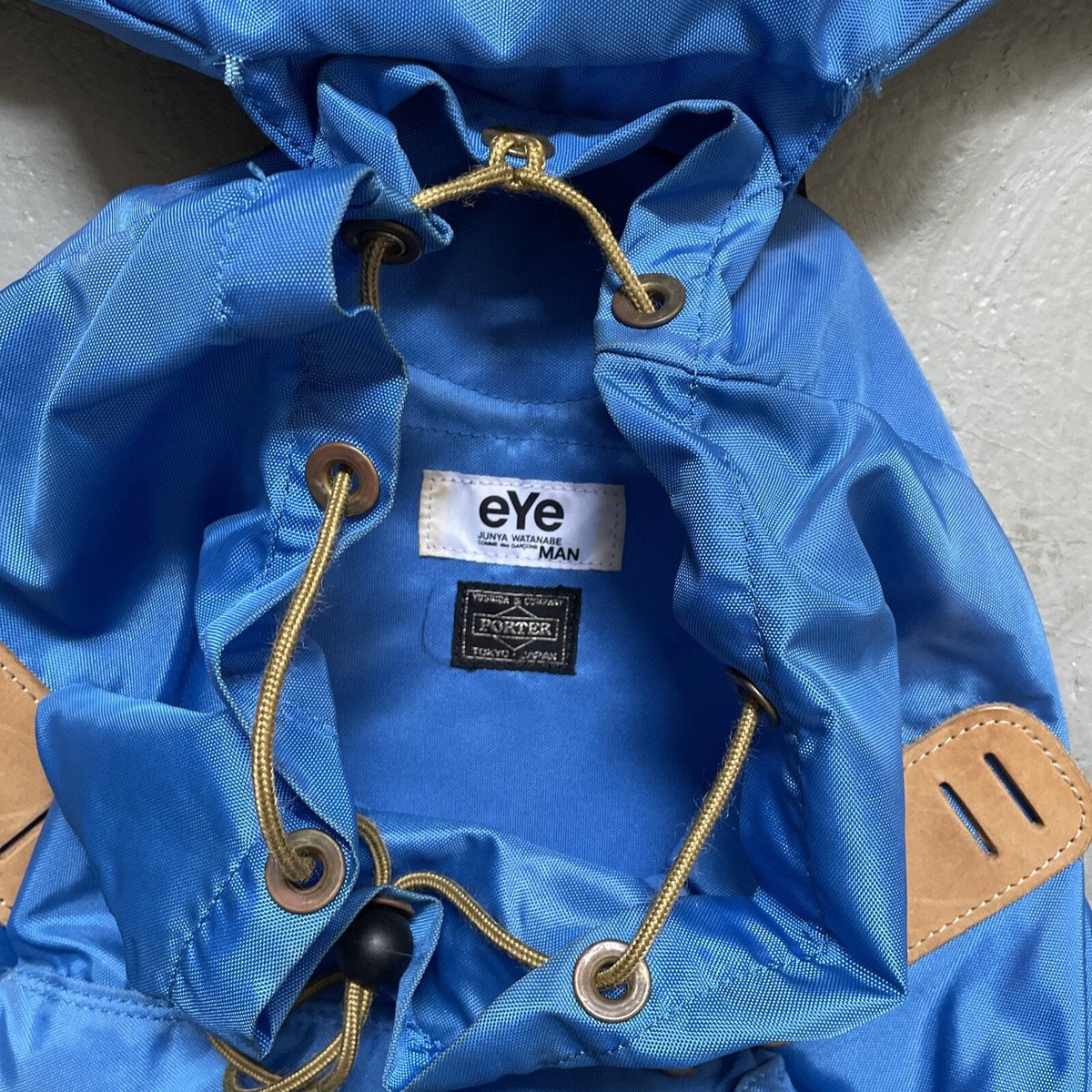 Junya Watanabe Comme Des Garçons eYe Porter Rucksack Nylon Leather