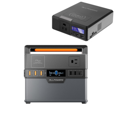 ALLPOWERS Portable Power Station 300W /200W Solar Generator Backup Battery Trip