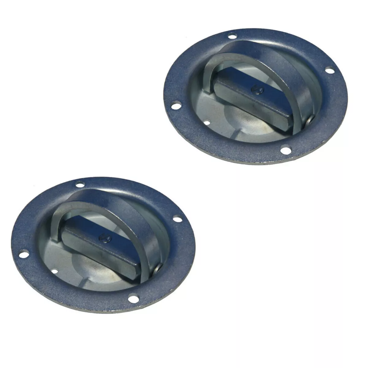 2 Recessed Full 360 Swivel 6000 Rated Rope D Ring Tie Down