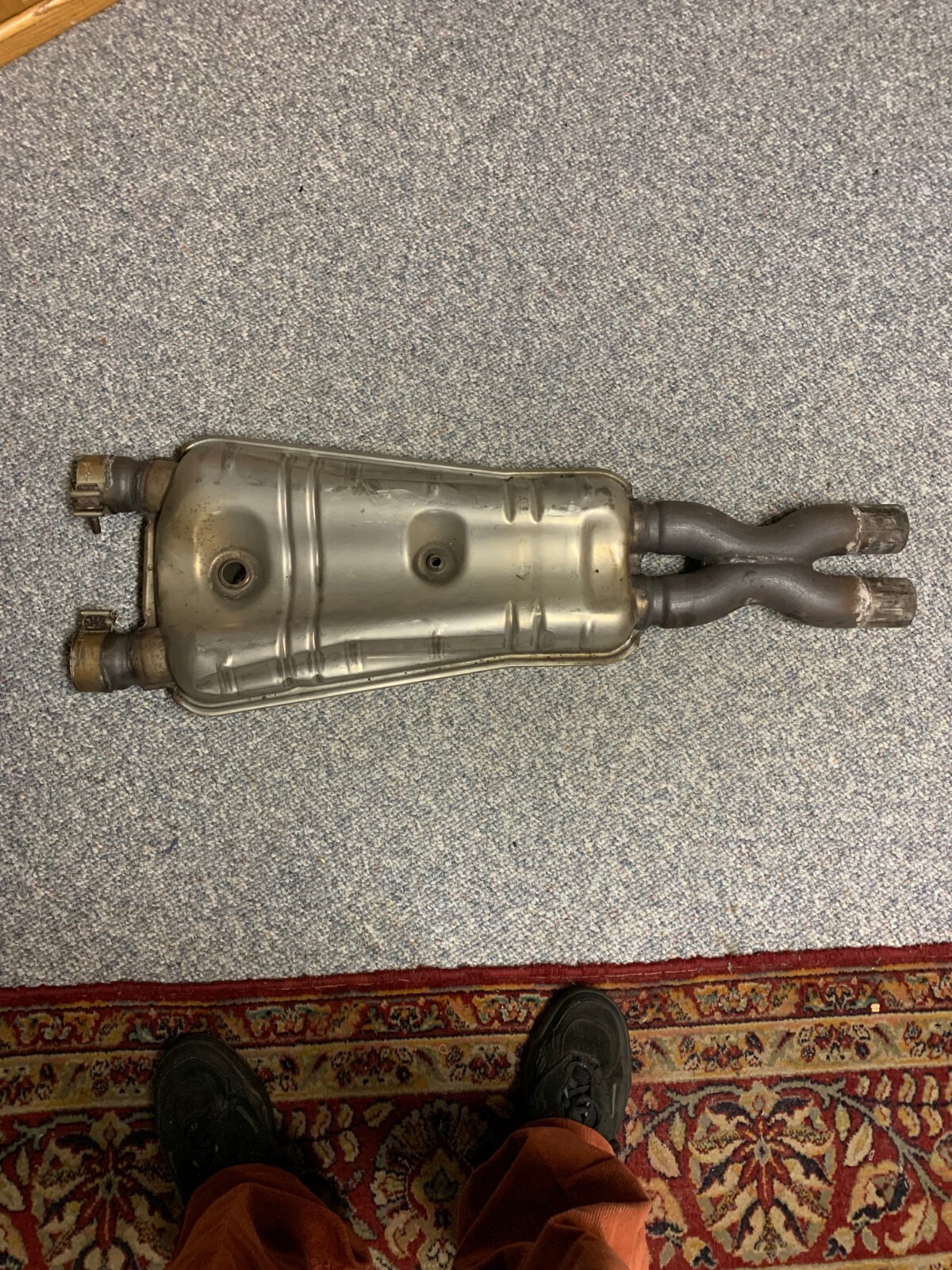 02-07 Maserati M138 Coupe Spyder 4200 Exhaust Mid Pipe Center Resonator 38k