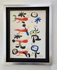 JOAN MIRO  + 1958 BEAUTIFUL SIGNED PRINT + WITH NEW SILVER FARME + BUY NOW!!