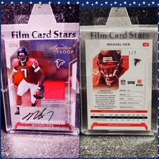 2006 Donruss Playoff Signature Proof MICHAEL VICK Autograph Jersey Card #1/7 