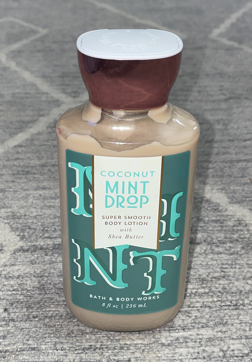 Bath & Body Works Coconut Mint Drop Super Smooth Body Lotion 8 oz