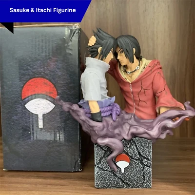 17cm Sasuke & Itachi Naruto Figure Collectible PVC Uchiha Brothers Anime Statue - Image 1 of 4