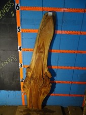 A1993 1 7/16 " THICK spalted cherry burl live edge slab table bench