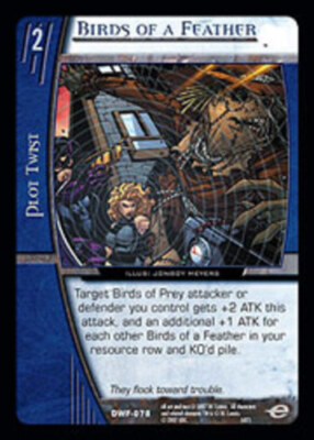 VS System: Birds of a Feather - Foil [Played] DC Worlds Finest TCG CCG Classic M