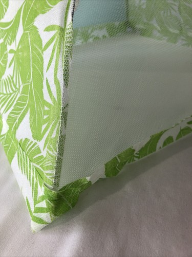 2 Mesh Screen Food Cover Tent Umbrellas Outdoor Tropical Party *17" Sq x 9" Lot - Picture 6 of 10