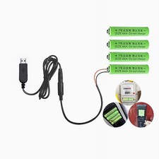 O58 USB To AAA Battery Adapter 6V Voltage Converter Cable Power Supply USB 1M