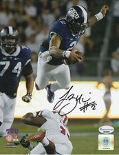 TREVONE BOYKIN TCU HORNED FROGS  ACTION SIGNED 8x10