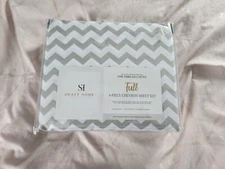 Sweet Home Collection Deluxe 6 Piece Chevron Sheet Set - 1500 Thread