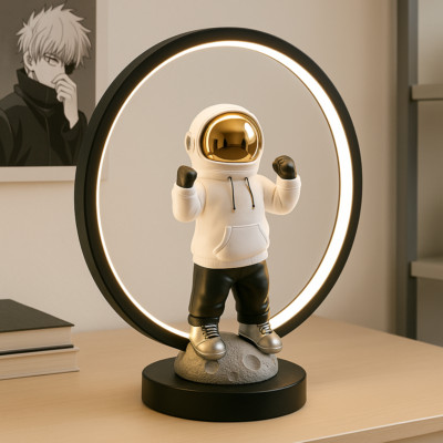 USB Tischlampe Astronaut Spaceman Anime Pose 33 cm LED Nachtlicht Lampe PC Licht
