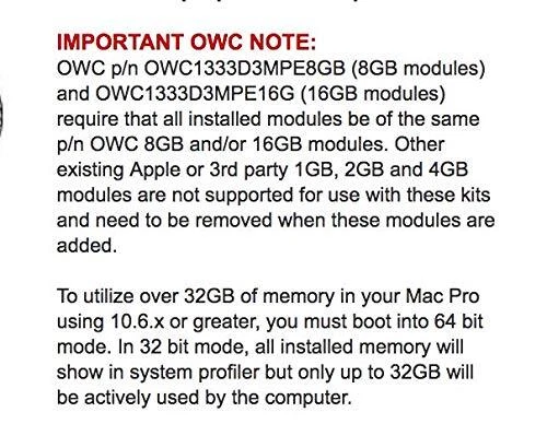 OWC 32GB (2x16GB) PC3-8500 ECC Reg Memory RAM for 09-10 Mac Pro Nehalem, Xserve - Image 3 of 4