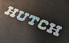 HUTCH BMX DECAL 6" 7" 8" 9" - PRISM MULTIPLE COLORS VINYL BMX OLD SCHOOL