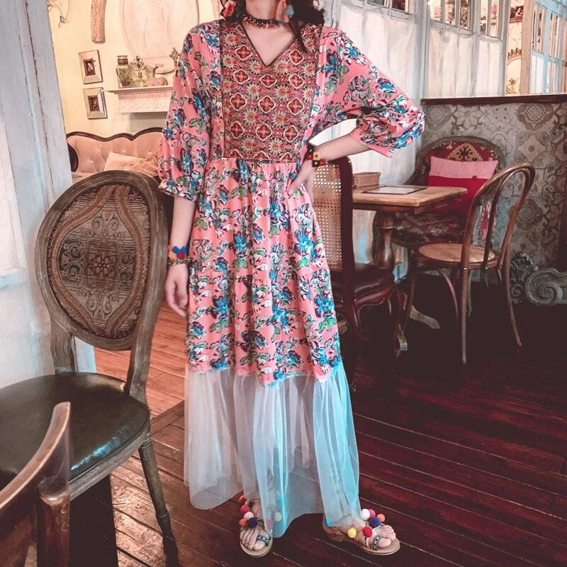 Ethnic embroidered dress cheap