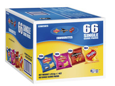 Smith's Chips Crinkle Cut Variety Box Twisties Doritos Party 66 Pack 1.25 Kg