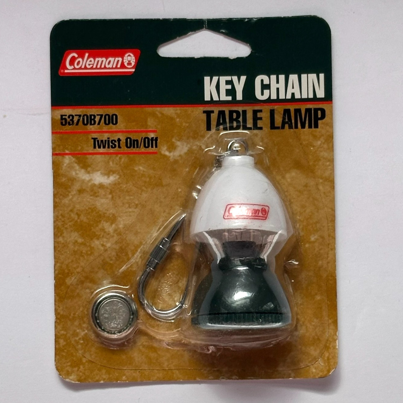Coleman Collectable Keychain | Miniature Table Lamp | Vintage | 5370B700 | New