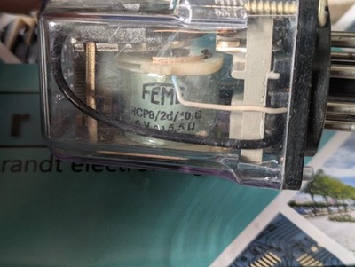 RCP8/2d/10/G | FEME GAVAZZI |  6VAC 5-5,5 Ohm 10A Relay | NEW OLD STOCK |  1 pc