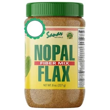 Sanar Naturals Nopal Flax Seed, 8 oz - Fiber Supplement, Omega-3, Protein Weight