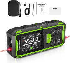 Huepar Bilateral Laser Distance Measure Tool, 656FT/200M Digital Laser Room