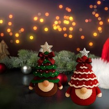 Christmas Gnomes Crochet Set Guide Festival Home Decoration