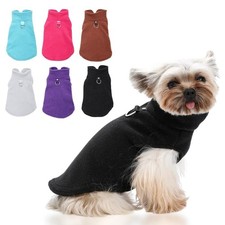 2 Pack Dog Sweater with Leash Ring Winter Warm Pet Sweater Thick Clothes Coat