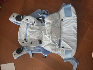 Colugo BC-102 Baby Carrier Blue/White Striped Polyester Mesh One Size Washable