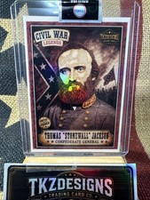 2026Tkzdesigns CivilWarLegends Thomas Stonewall Jackson ArtistSigned TradingCard