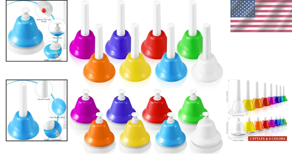 Durable 16-Piece Diatonic Music Bells in Bright Colors - Perfect for Learning - Image 2 of 4