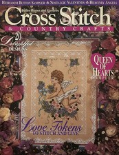 Cross Stitch Country Crafts Magazine Jan Feb 1994 Queen of Hearts Valentines