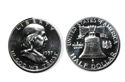 1957 Silver Proof Franklin Half Dollar - Proof Gem +  #126