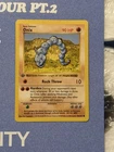 Onix 56/102 1st Edition Shadowless Base Set 1999 LP WOTC Pokémon Card Vintage
