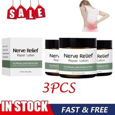 3X Nerve Relief Repair Lotion For Muscle,Joint Nerve Pain Arnica,Magnesium3.5oz