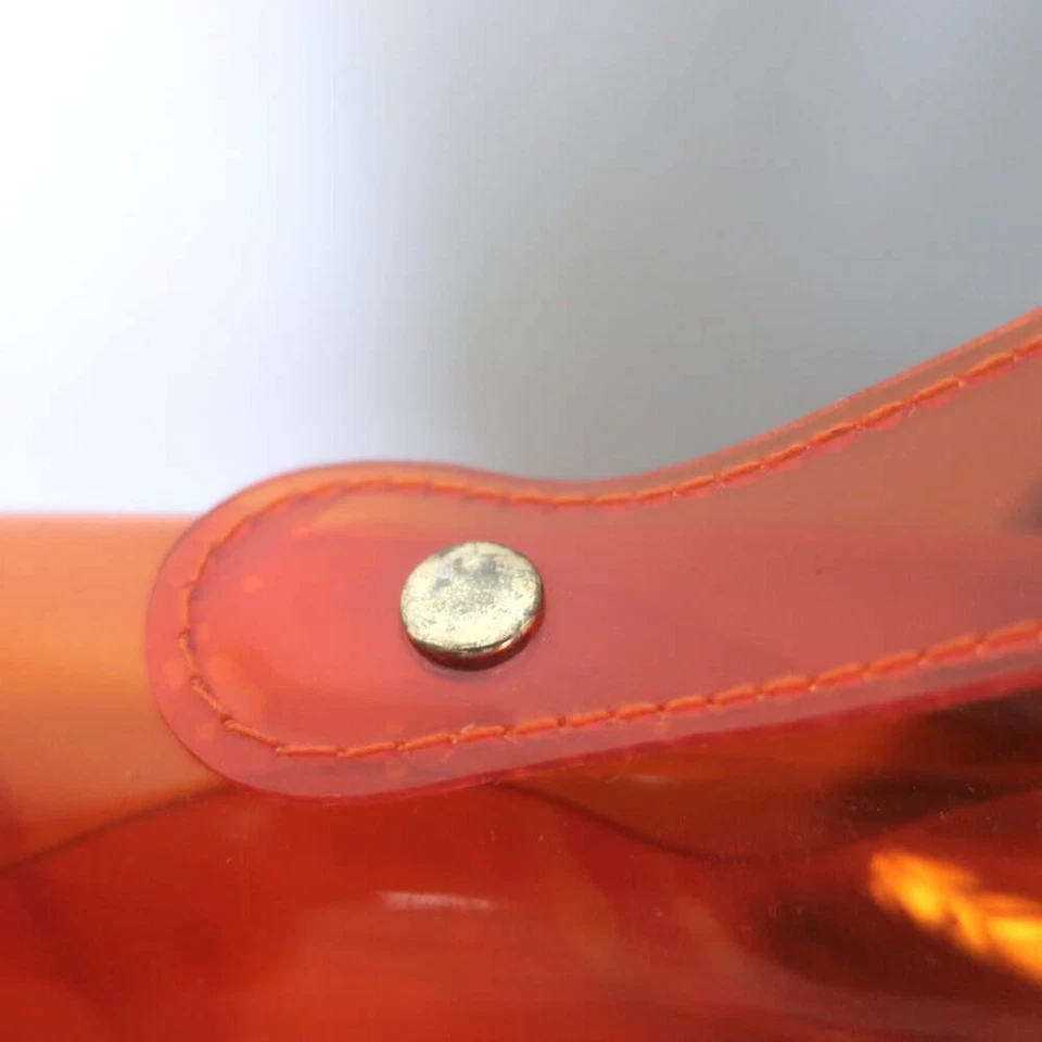 Bolso Kelly Hermes Souvenir De L'Exposition Vinilo Transparente Naranja Foto 2 de 4