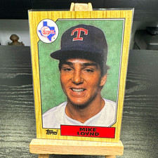 Topps 1987 Mike Loynd Texas Rangers #126 Baseball Trading Card Rookie Base. rookie card picture