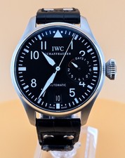 IWC Big Pilot's Watch Stainless Steel / Black / Leather IW500401